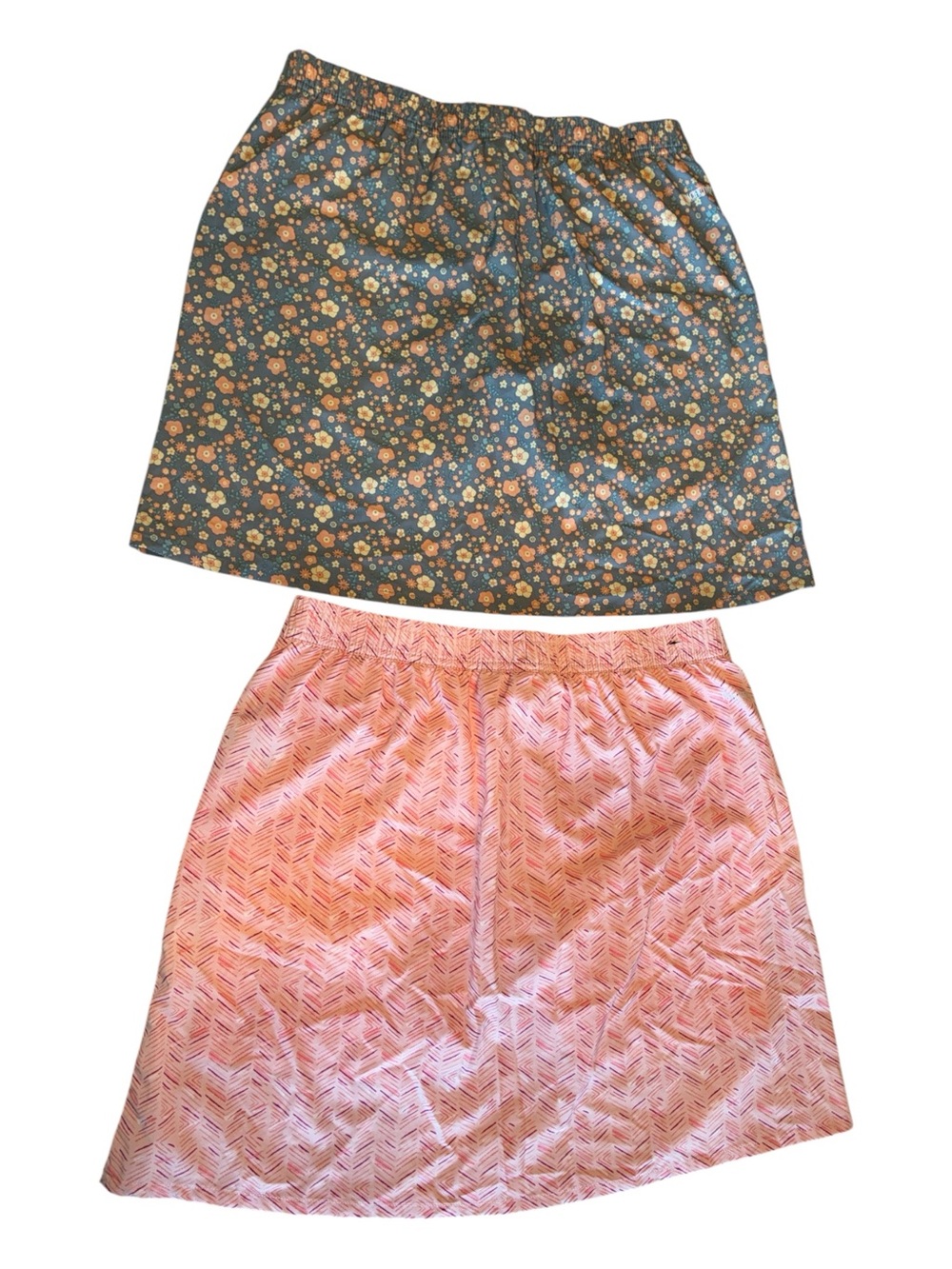 2 Pacific Trails Skirt/Skorts Women's M Pink Green prints, elastic waist. EUC - Picture 3 of 12